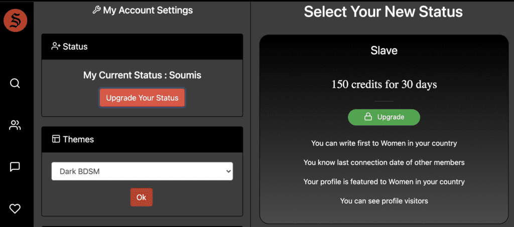 upgrade your femdom account